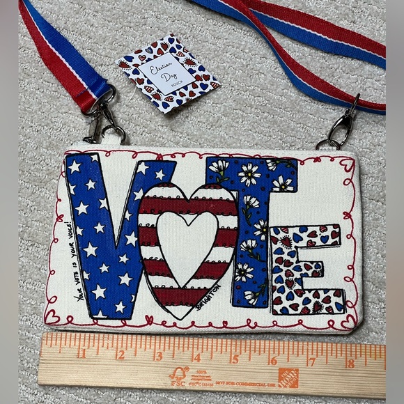 Brighton Election Day Cross Body Pouch Purse Designer Artwork 2024 NWT. - Picture 2 of 4